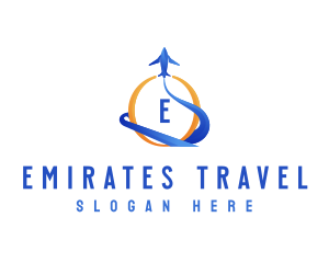 Travel Agency Plane logo design