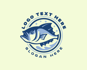 Marina - Bream Fish Fishery logo design