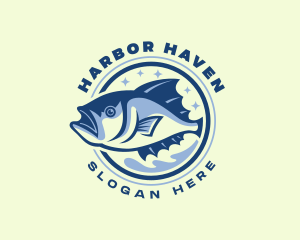 Marina - Bream Fish Fishery logo design