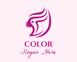 Salon - Purple Parrot Salon logo design