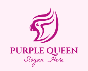 Purple Parrot Salon logo design