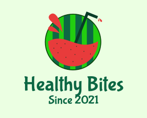 Watermelon Fruit Juice logo design