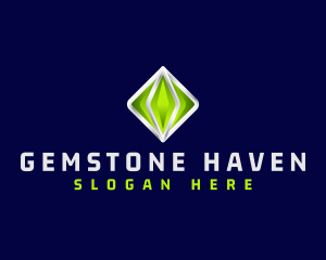 3D Crystal Gemstone logo design