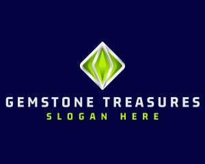 3D Crystal Gemstone logo design