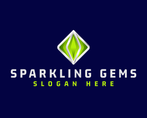 Gemstone - 3D Crystal Gemstone logo design