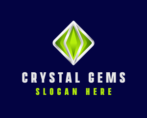 3D Crystal Gemstone logo design