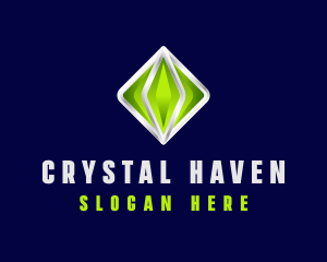 3D Crystal Gemstone logo design