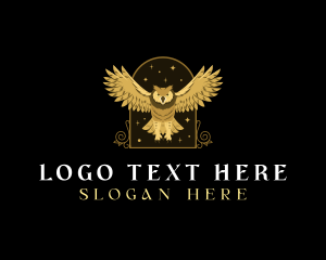 Wings - Luxury Owl Bird logo design