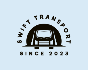 Van Truck Transport logo design