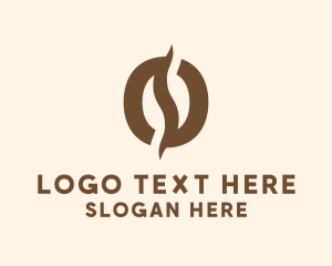 Fudge - Brown Coffee Bean logo design