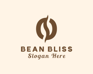 Brown Coffee Bean logo design