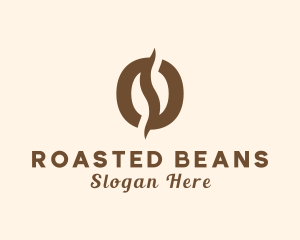 Roasted - Brown Coffee Bean logo design