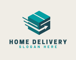 Arrow Box Courier logo design