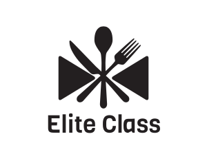 Bow Tie Cutlery logo design