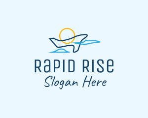 Takeoff - Airplane Sky Flight logo design