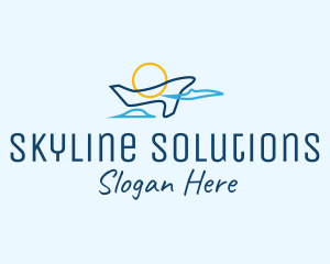 Sky - Airplane Sky Flight logo design