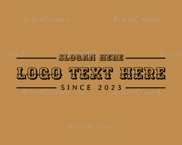 Western Rodeo Fashion Logo