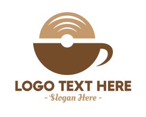 Vinyl - Modern Coffee Vinyl logo design