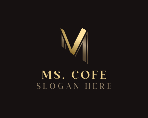 Premium Elegant Letter M logo design