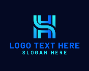 Letter H - Digital Software Programmer logo design