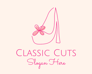 High Heel Women’s Shoe logo design