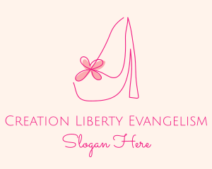 High Heel Women’s Shoe logo design