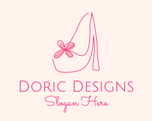 High Heel Women’s Shoe logo design