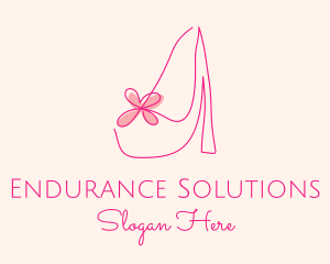 High Heel Women’s Shoe logo design