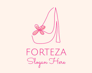 High Heel Women’s Shoe logo design