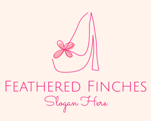 High Heel Women’s Shoe logo design