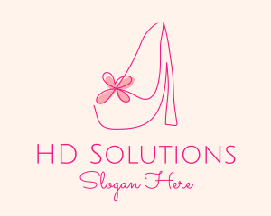 High Heel Women’s Shoe logo design