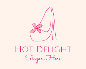 High Heel Women’s Shoe logo design