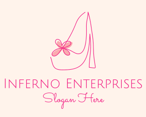 High Heel Women’s Shoe logo design