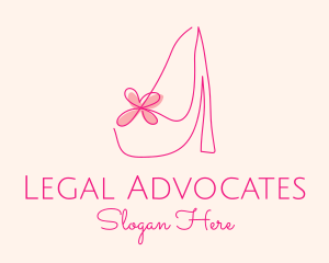 High Heel Women’s Shoe logo design