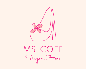 High Heel Women’s Shoe logo design