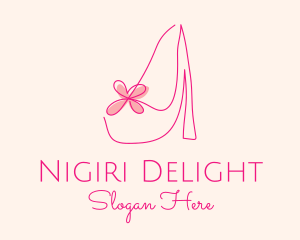 High Heel Women’s Shoe logo design