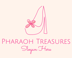 High Heel Women’s Shoe logo design