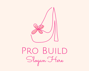 High Heel Women’s Shoe logo design