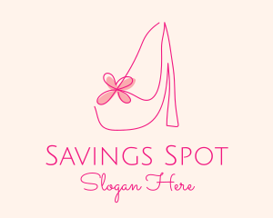 High Heel Women’s Shoe logo design