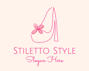 Stiletto - High Heel Women’s Shoe logo design