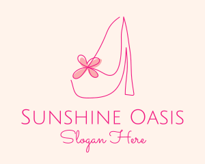 High Heel Women’s Shoe logo design