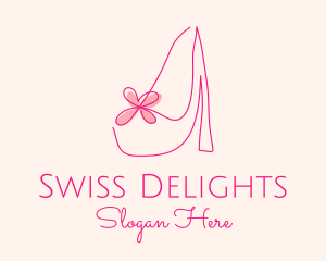 High Heel Women’s Shoe logo design