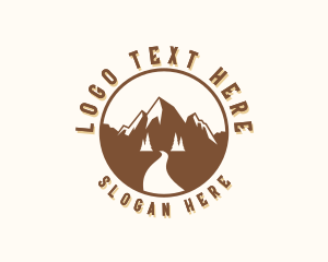 Terrain - Mountain Peak Pathway logo design