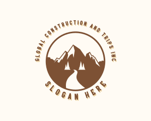 Travel - Mountain Peak Pathway logo design