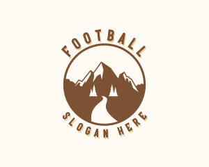 Camping - Mountain Peak Pathway logo design