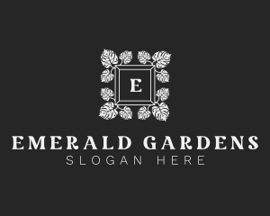 Monstera Leaf Garden logo design