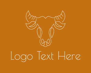 Minimalist Carabao Head Logo