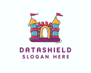 Daycare Center - Inflatable Castle Fortress logo design