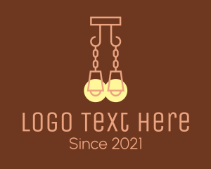 Chandelier - Hanging Lighting Fixture logo design