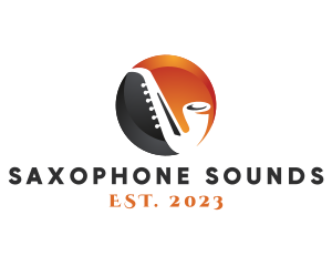 Saxophone - Saxophone Jazz Music logo design